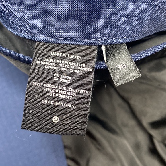 Theory Rodolf navy seersucker blazer - Picture 6 of 6